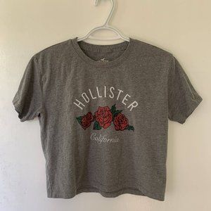 Hollister crop top - gray